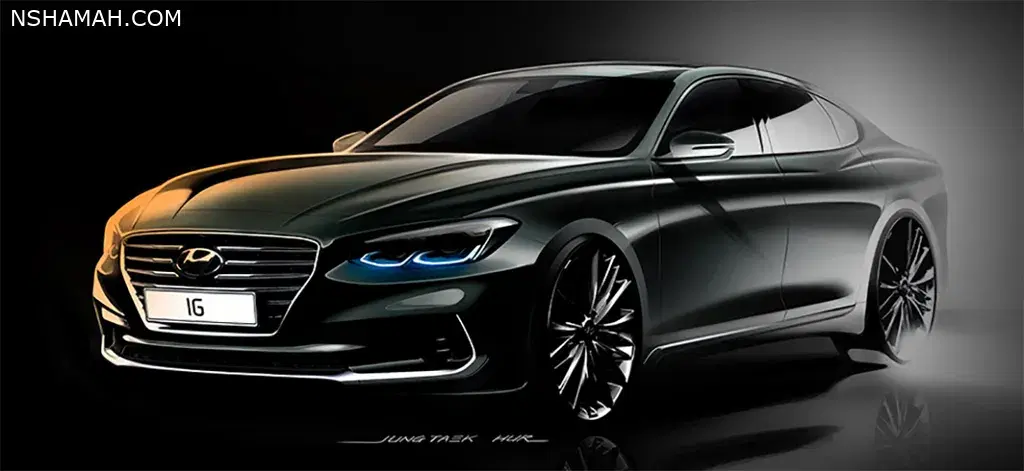 “صورة تشويقية” لهيونداي أزيرا 2017 الجديدة كليا Hyundai Azera